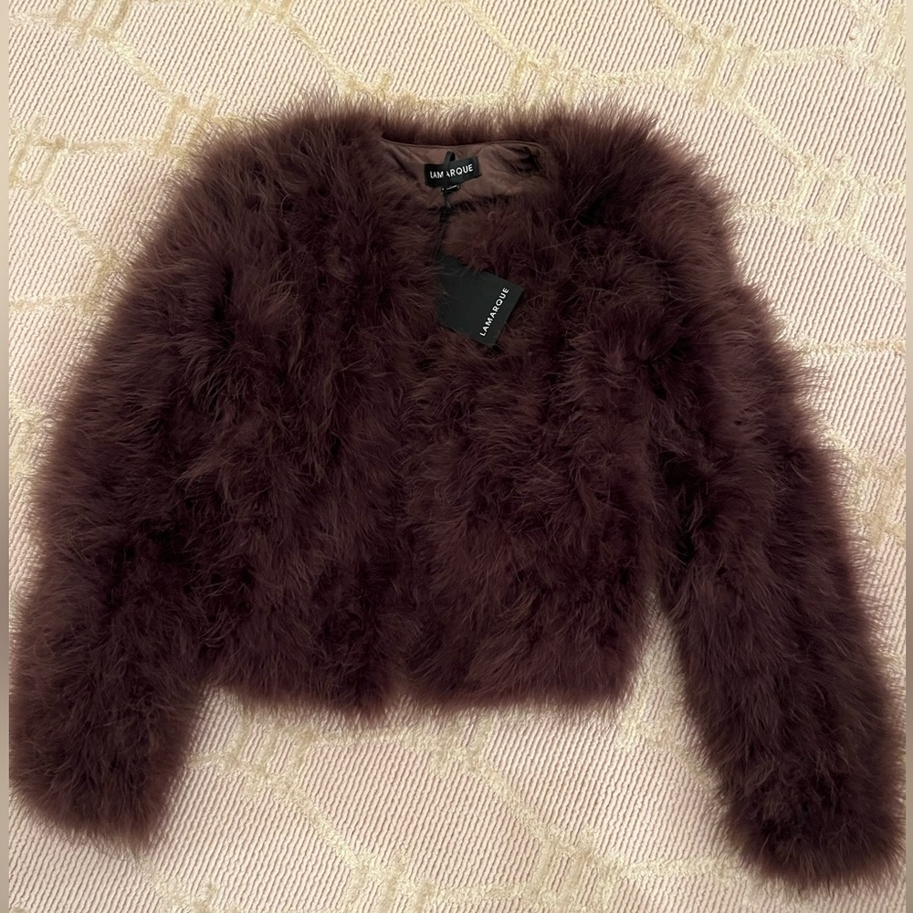 Lamarque Rich Brown Teddy Jacket